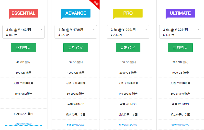 ResellerClub Linux分销主机方案推荐